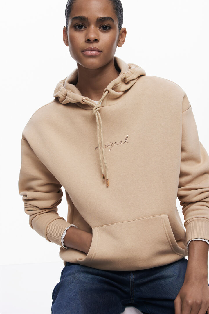 Sweat à capuche avec logo | Desigual