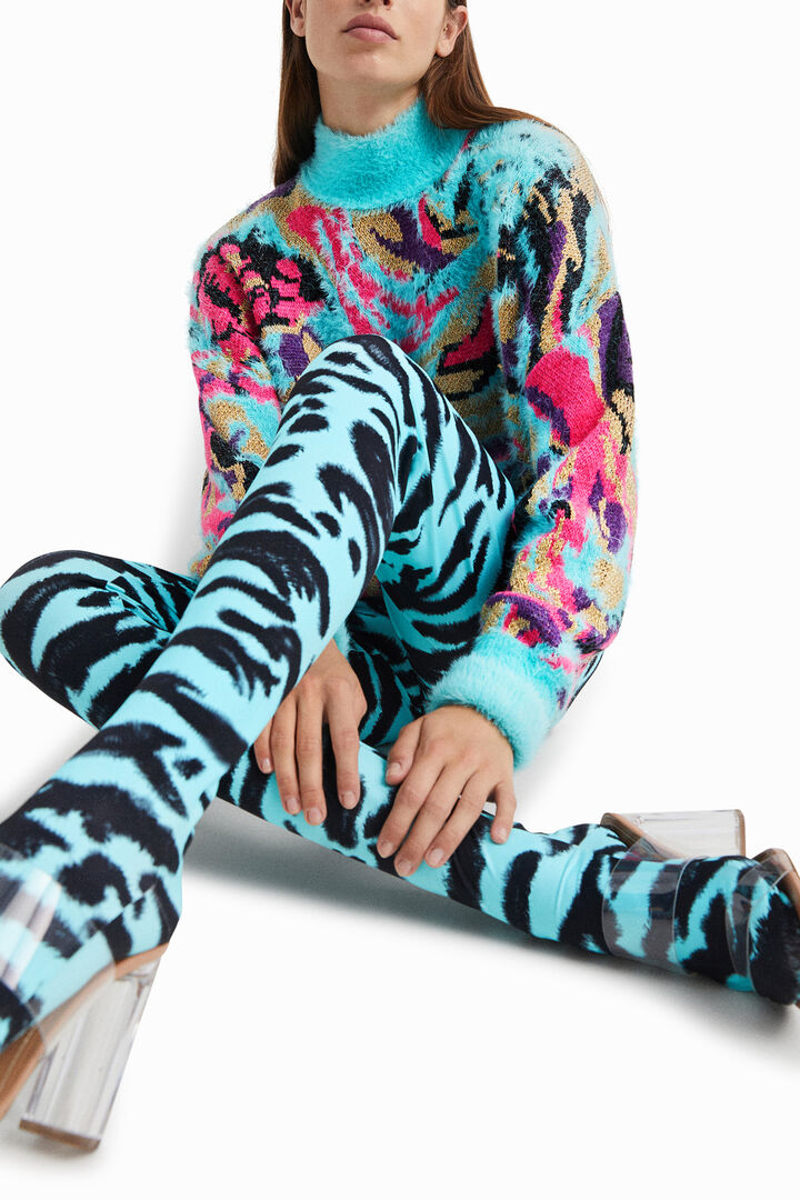 Animal print slim leggings | Desigual