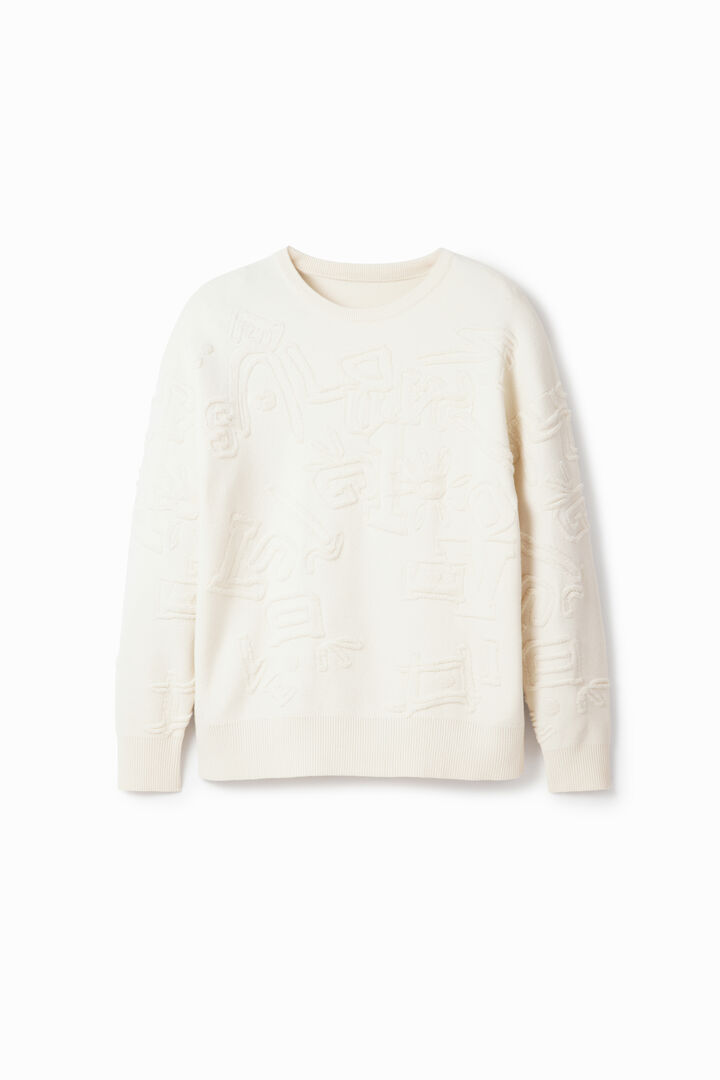 Jersei loose efecte tovallola | Desigual