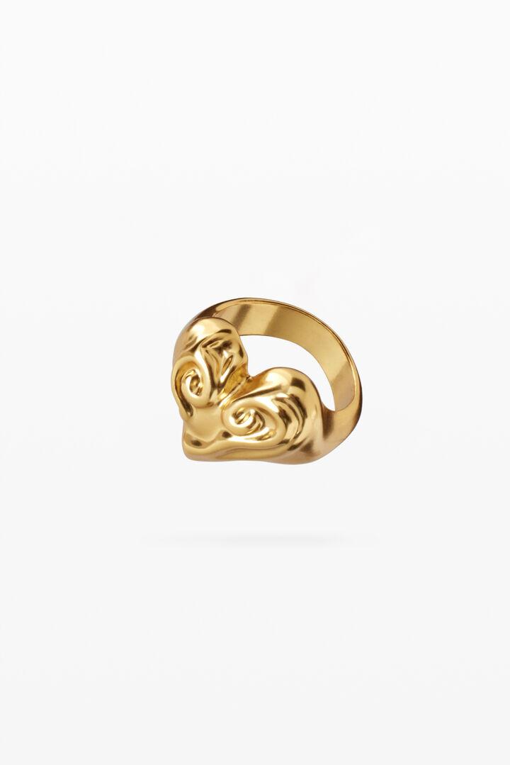 Zalio gold-plated heart ring | Desigual