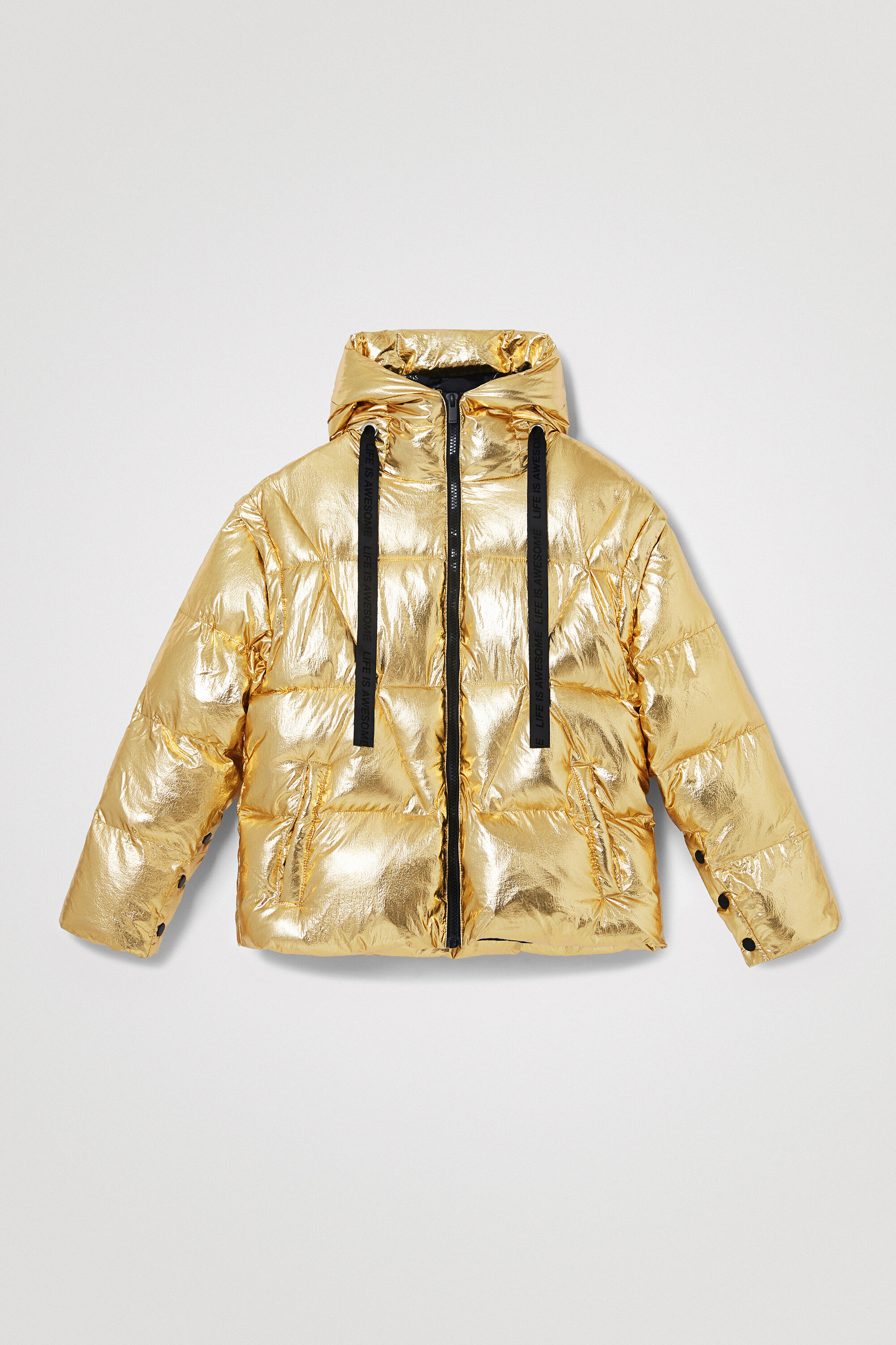 Desigual Quilted jacket with removable sleeves