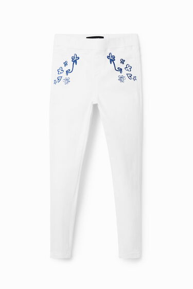 Leggings vaqueros purpurina | Desigual