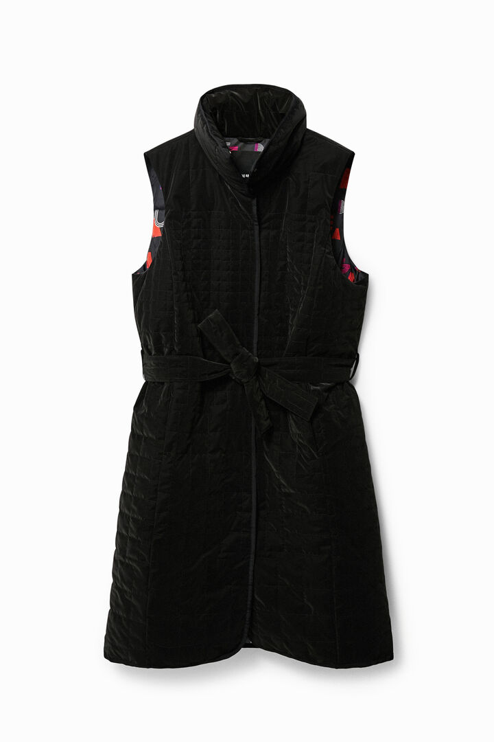 Long quilted gilet | Desigual