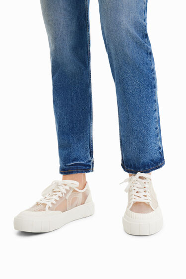 Sneakers plataforma transparentes | Desigual
