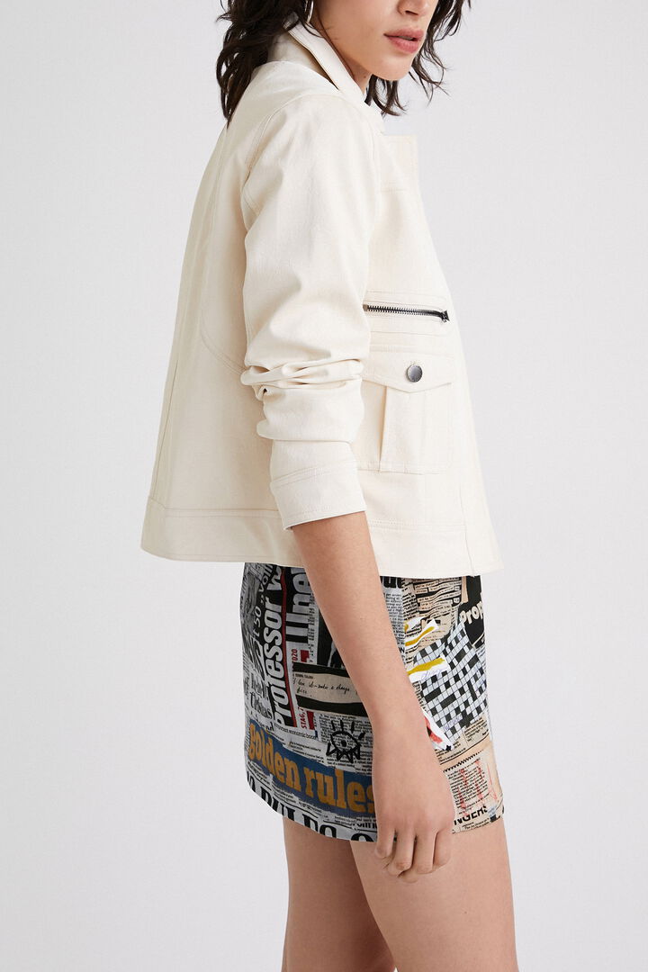 Chaqueta PU bolsillos | Desigual