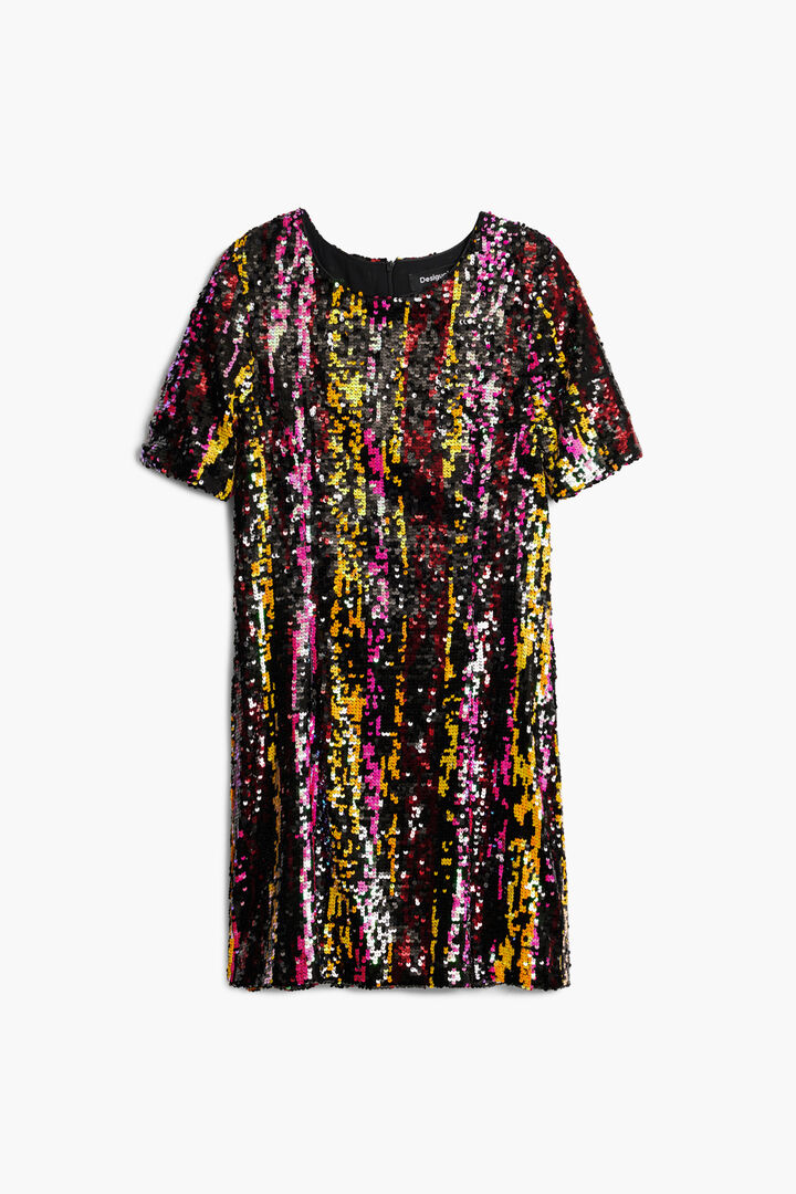 Sequin short dress | Desigual