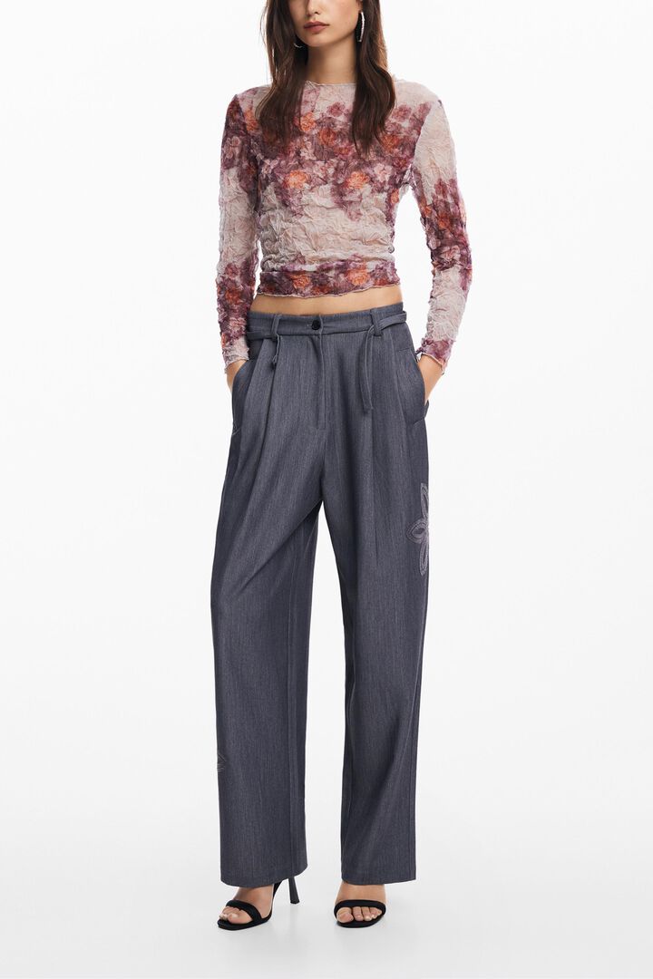 Pantalón largo recto | Desigual