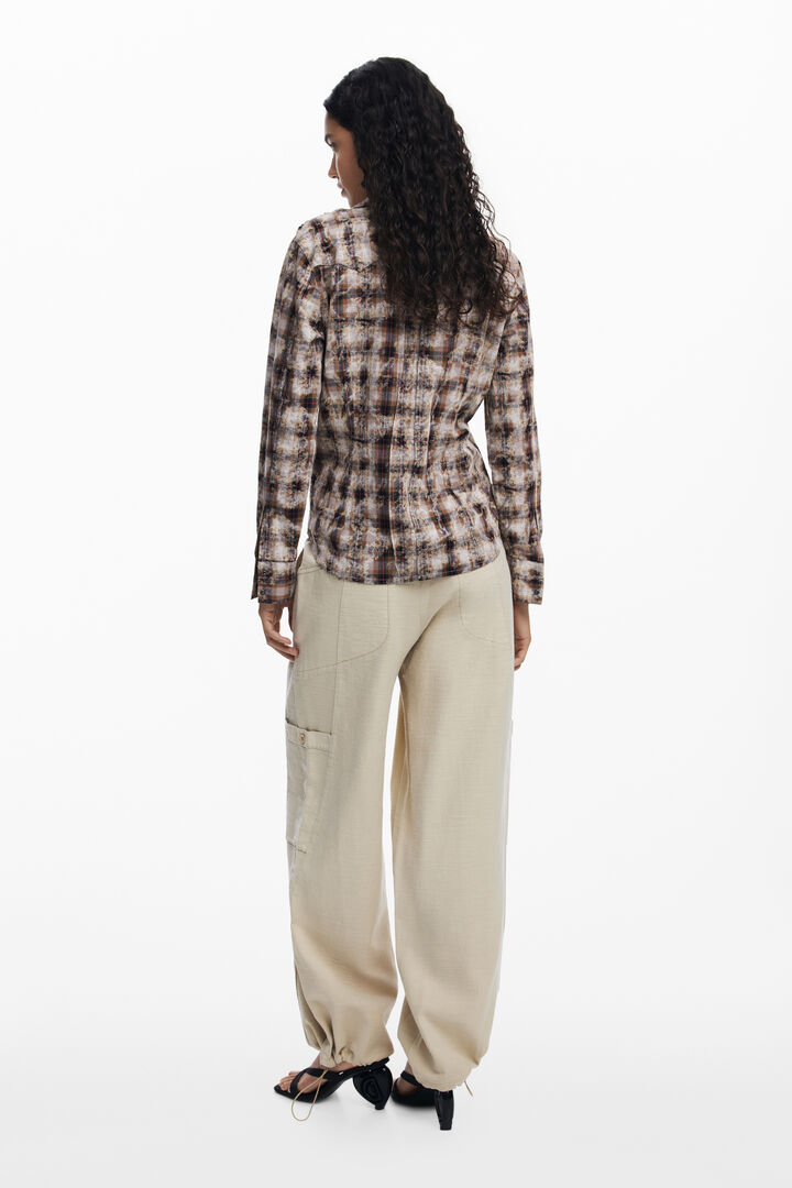 Camisa textura cuadros | Desigual