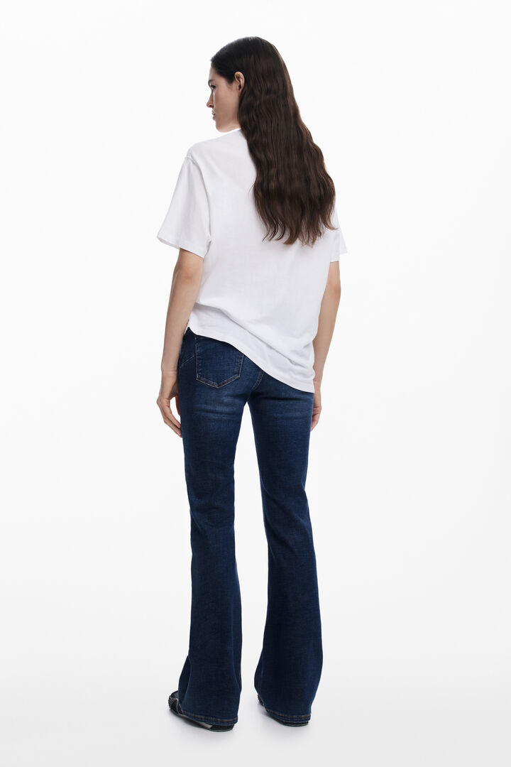 T-shirt visage fleurs | Desigual