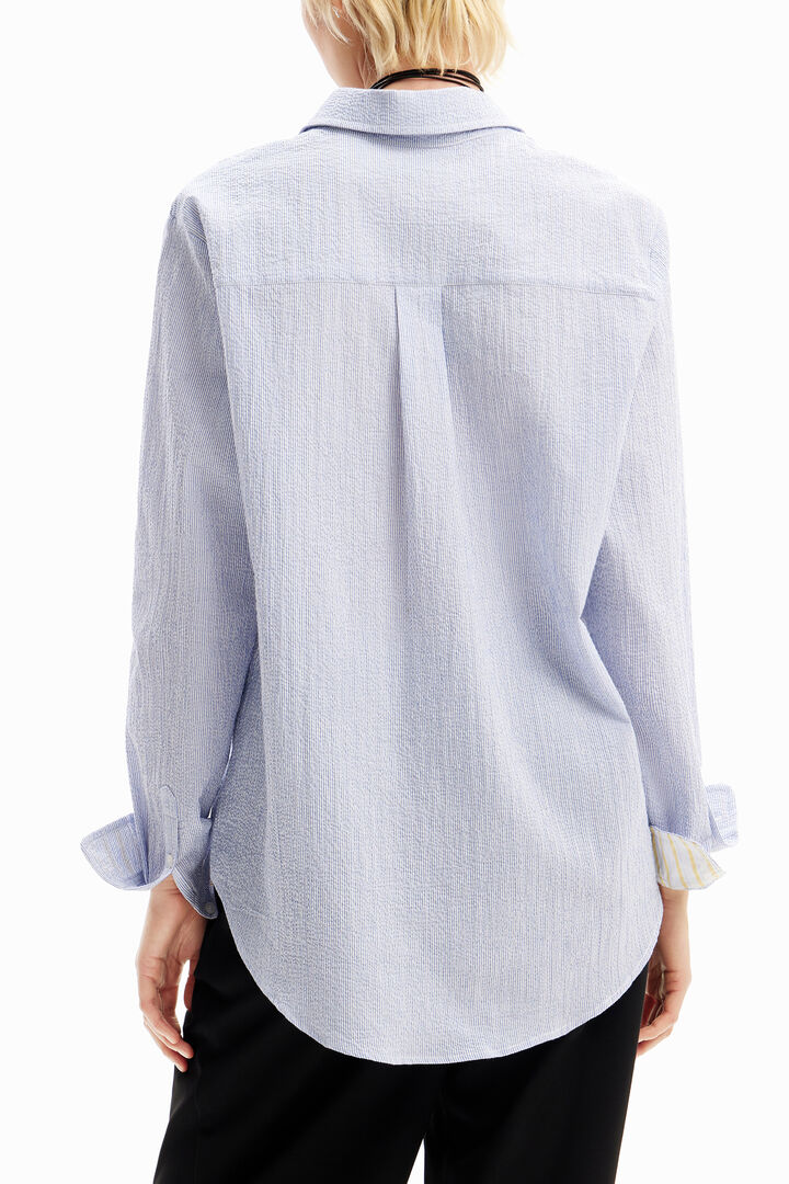 Textured striped shirt | Desigual