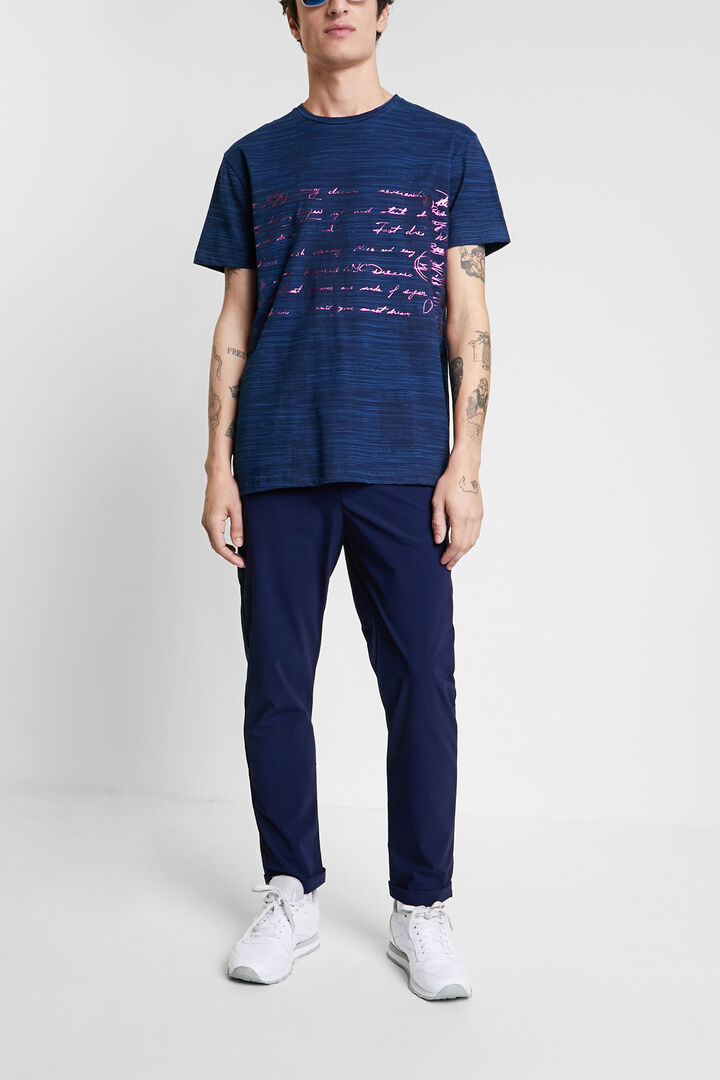 Camiseta texto metalizado | Desigual