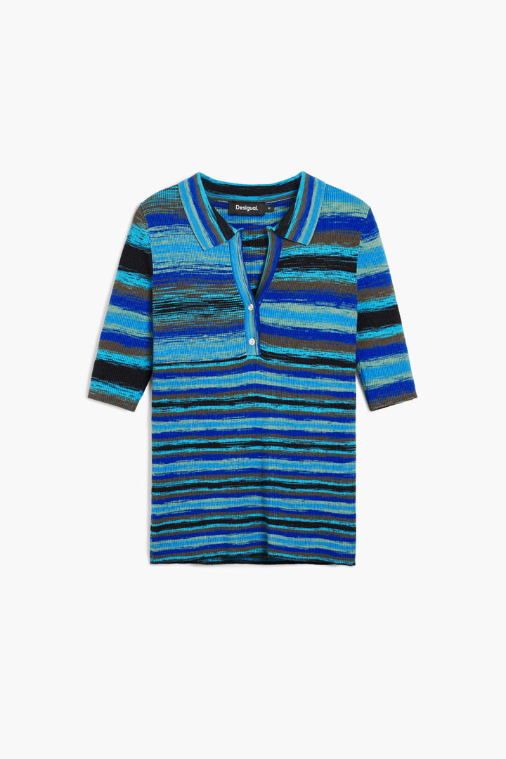 T-shirt en maille à rayures | Desigual