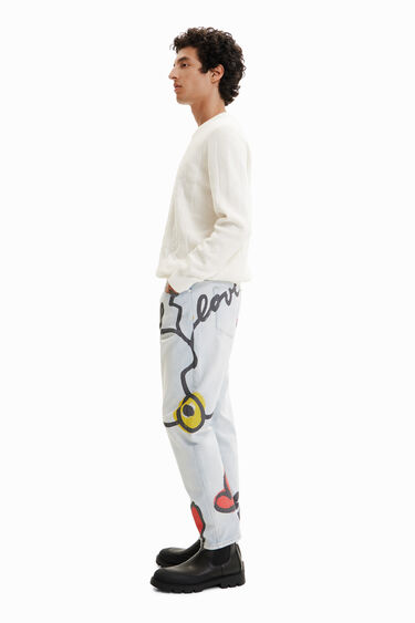 Vaqueros Straight corazones | Desigual