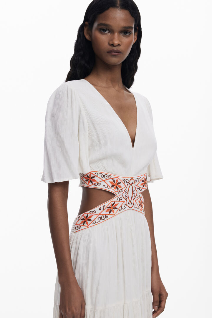 Vestido cut-out bordados | Desigual