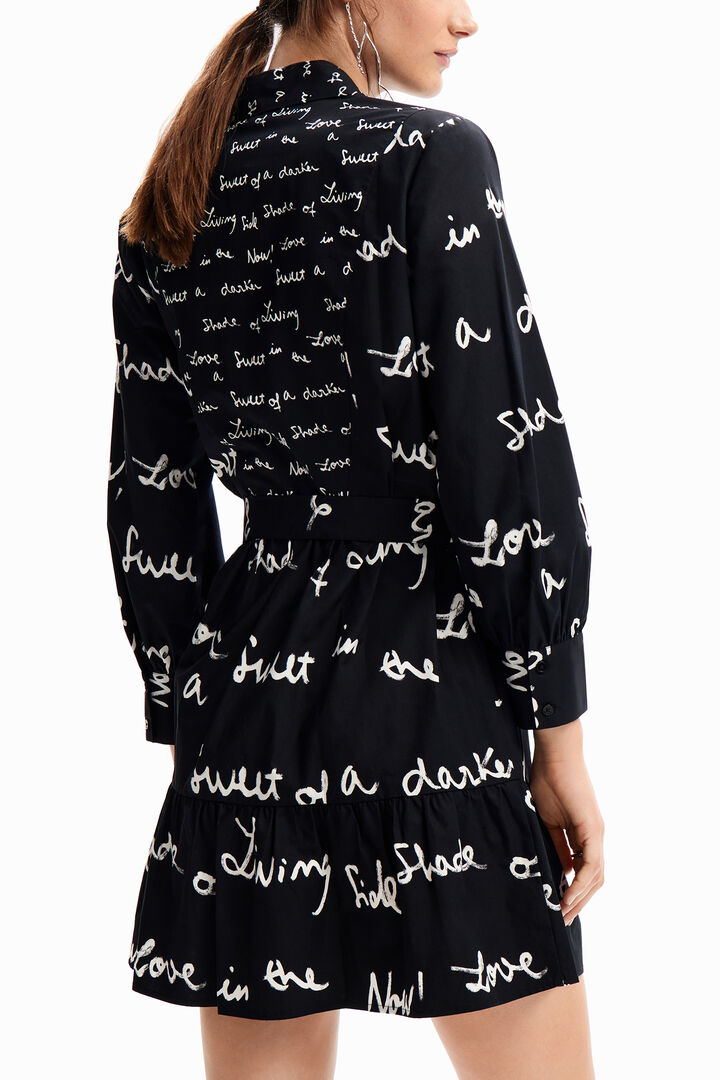 Vestido corto túnica mensajes | Desigual