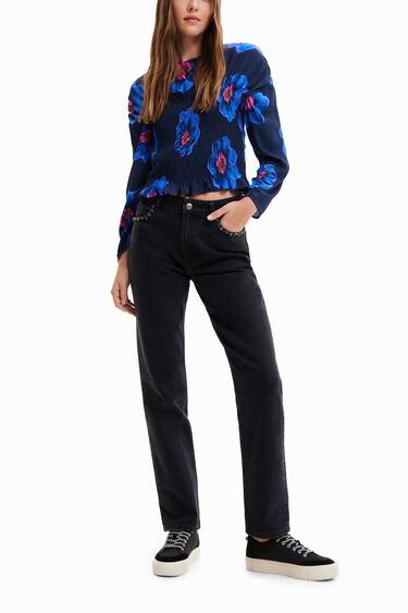 Blusa fruncida flores | Desigual