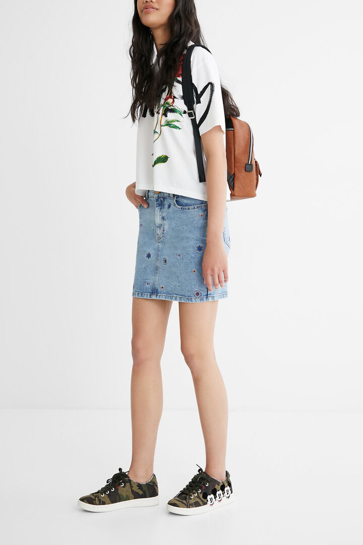Minifalda vaquera mandalas | Desigual