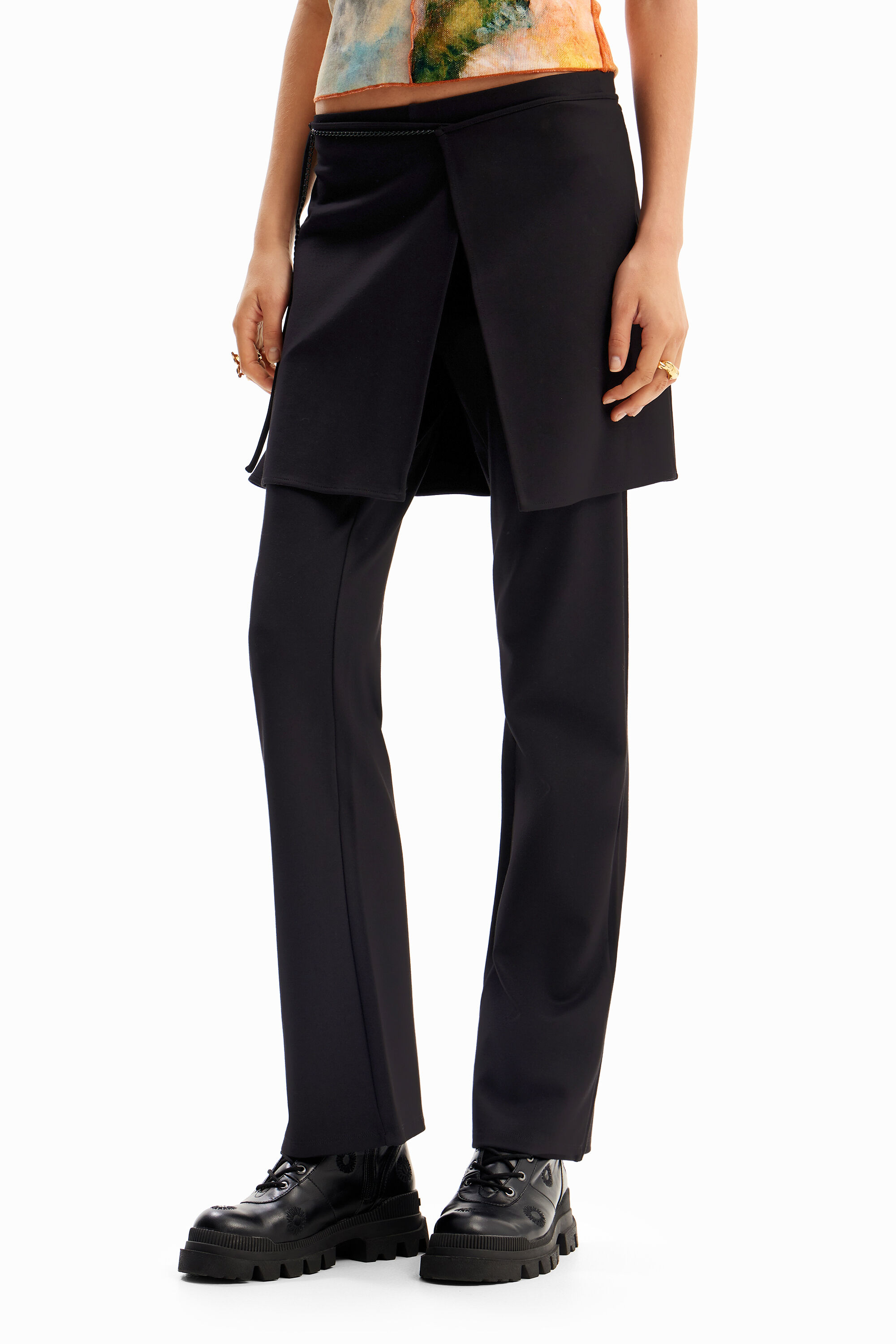 Pantalon avec jupe on sale