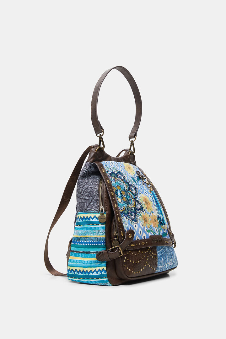 Rucksack Blumen Nieten | Desigual
