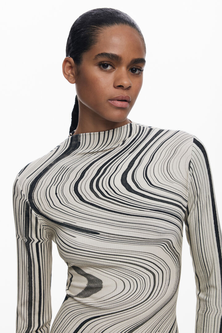 Robe à rayures ondulées | Desigual