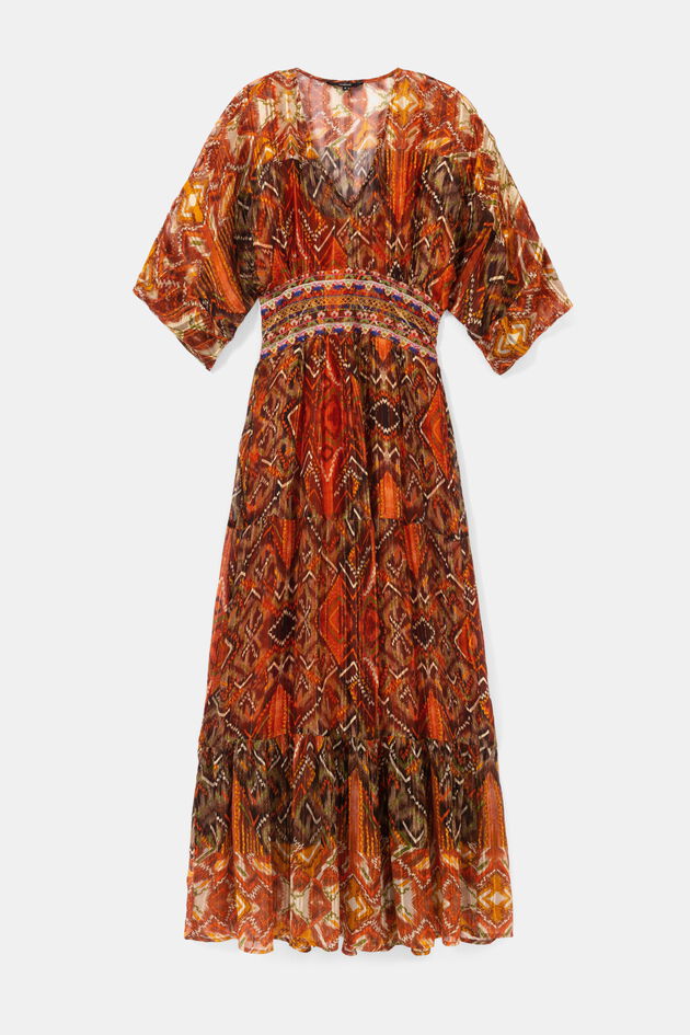 Dress with African friezes