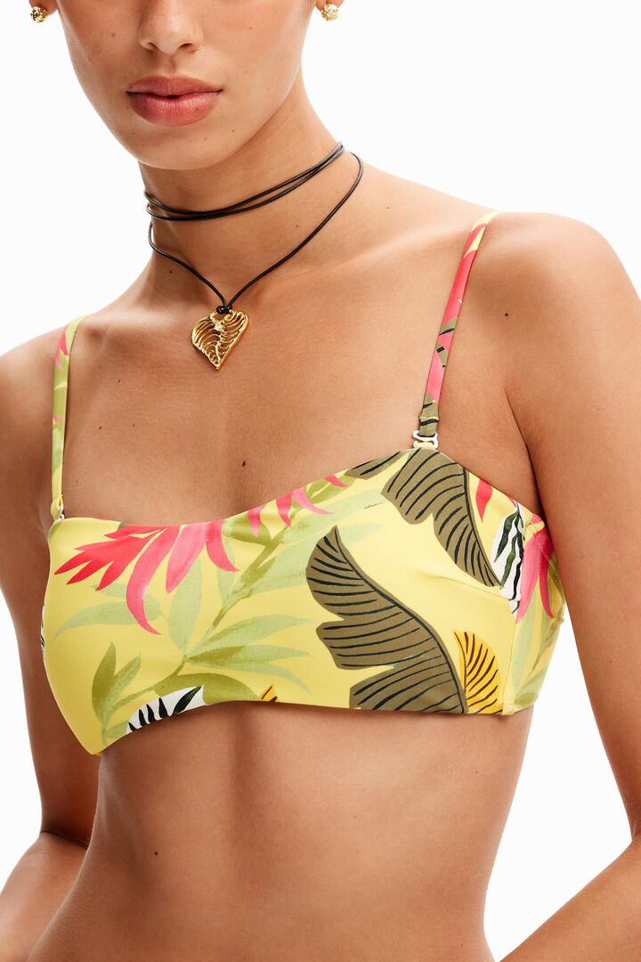Tropical bandeau bikini | Desigual