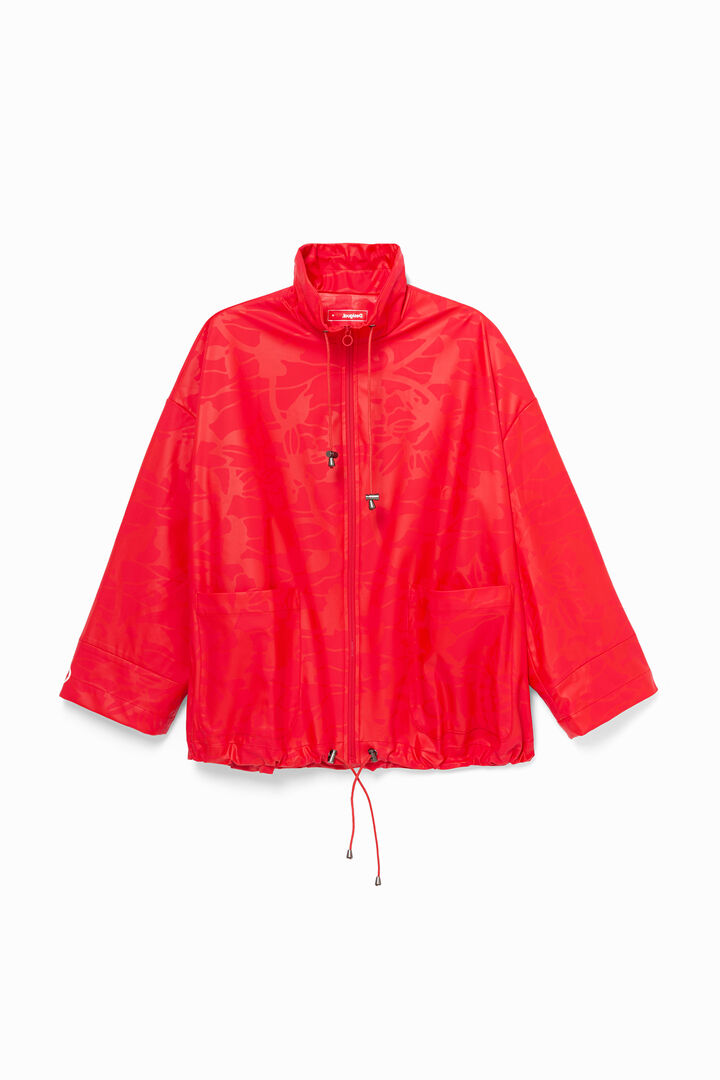 Parka imperméable fleurie à capuche | Desigual