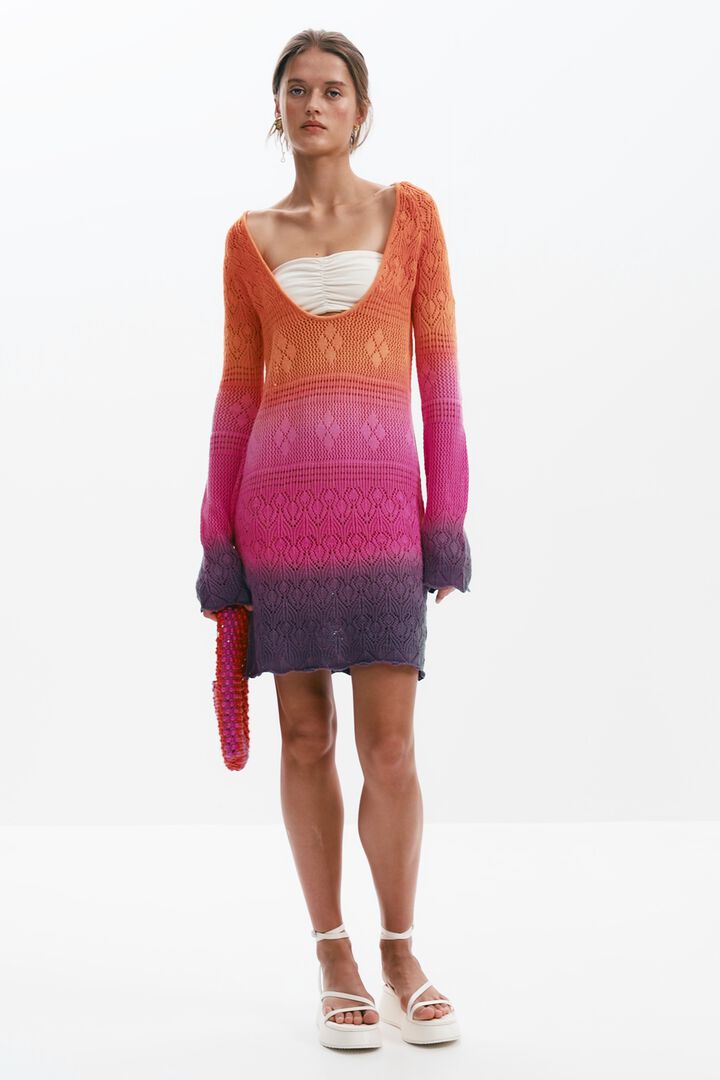 Robe crochet Tie-Dye | Desigual