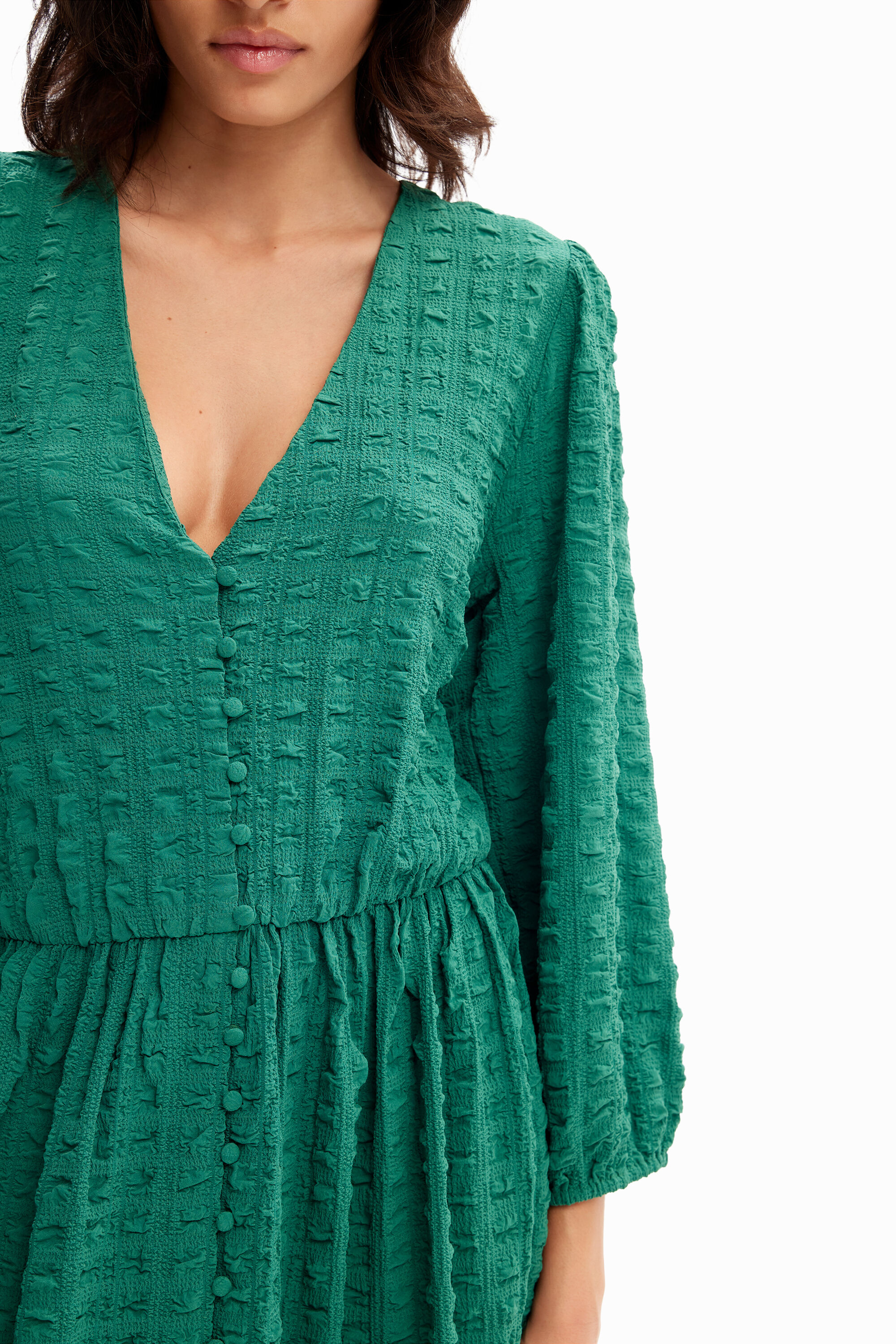 Robe longue textur e