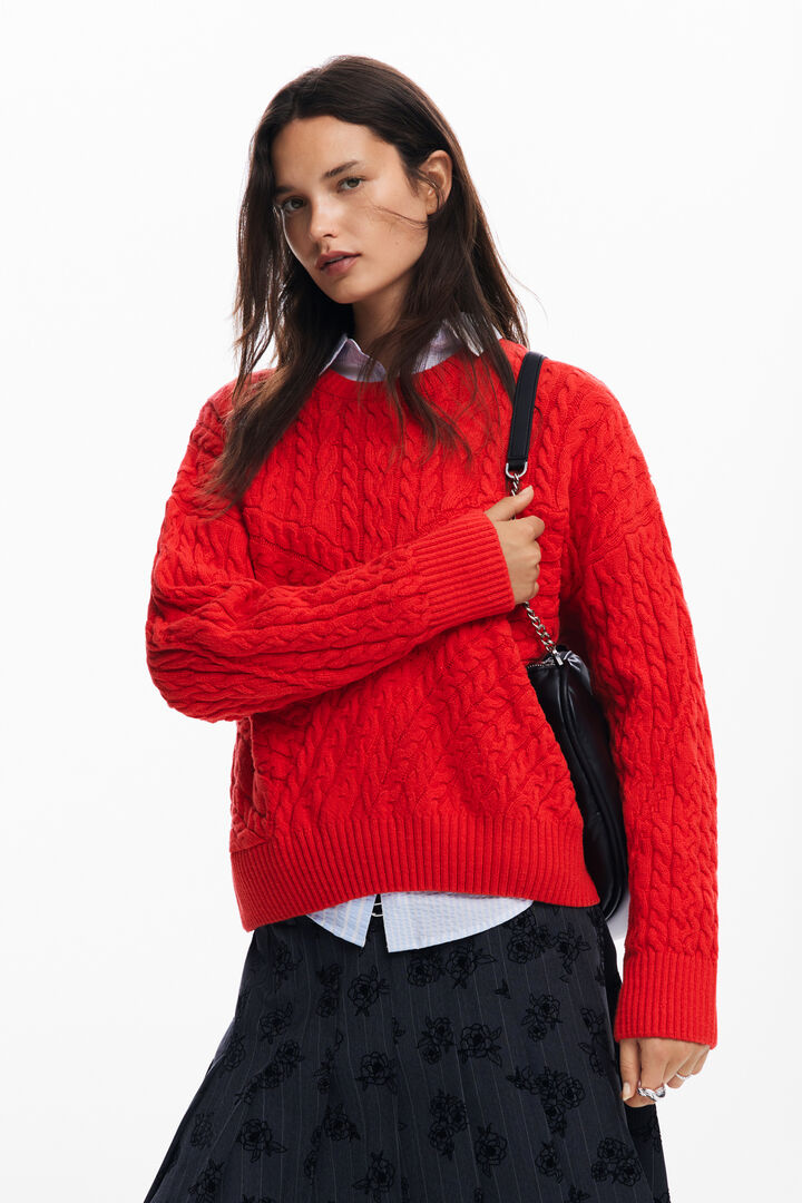 Textured knit sweater | Desigual