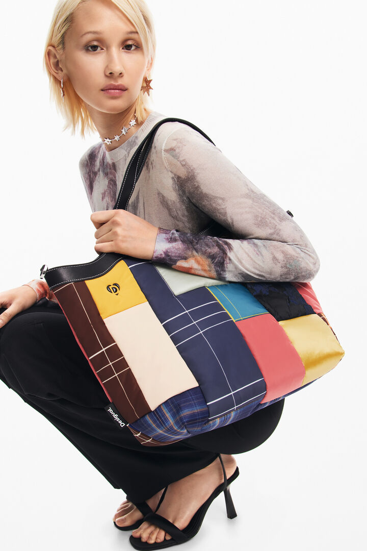 Bolsa geometría asas | Desigual