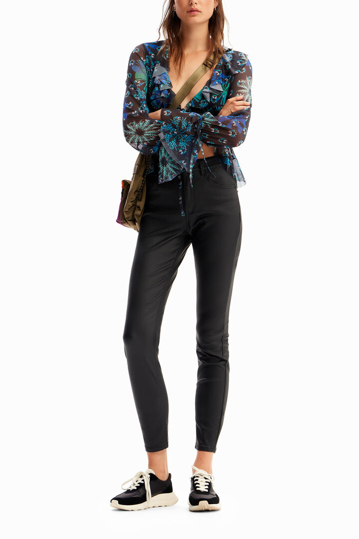 Ruffled tulle blouse | Desigual