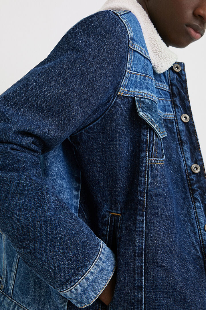 Cazadora vaquera patch borreguito | Desigual