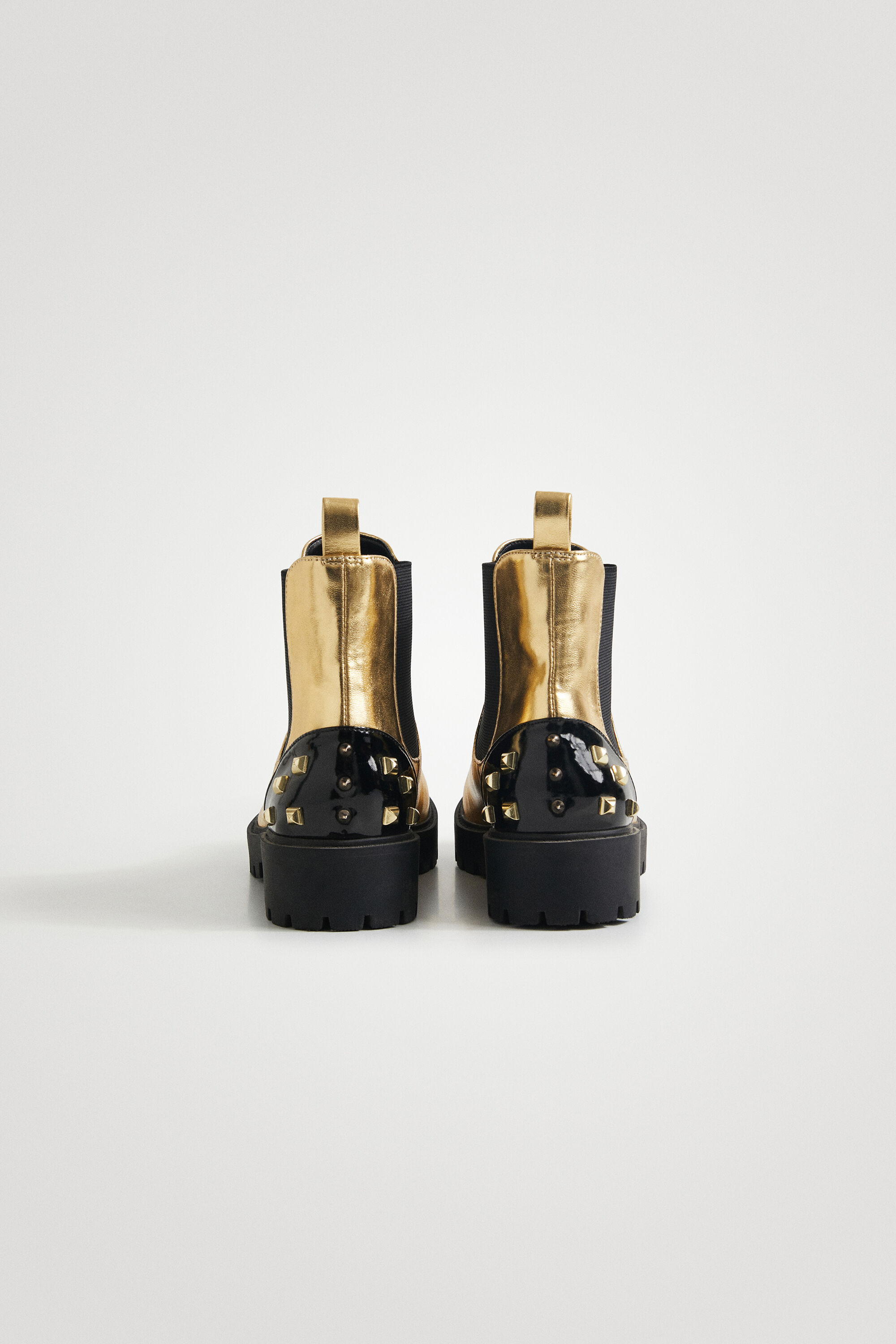 Biker boots golden studs | Desigual.com