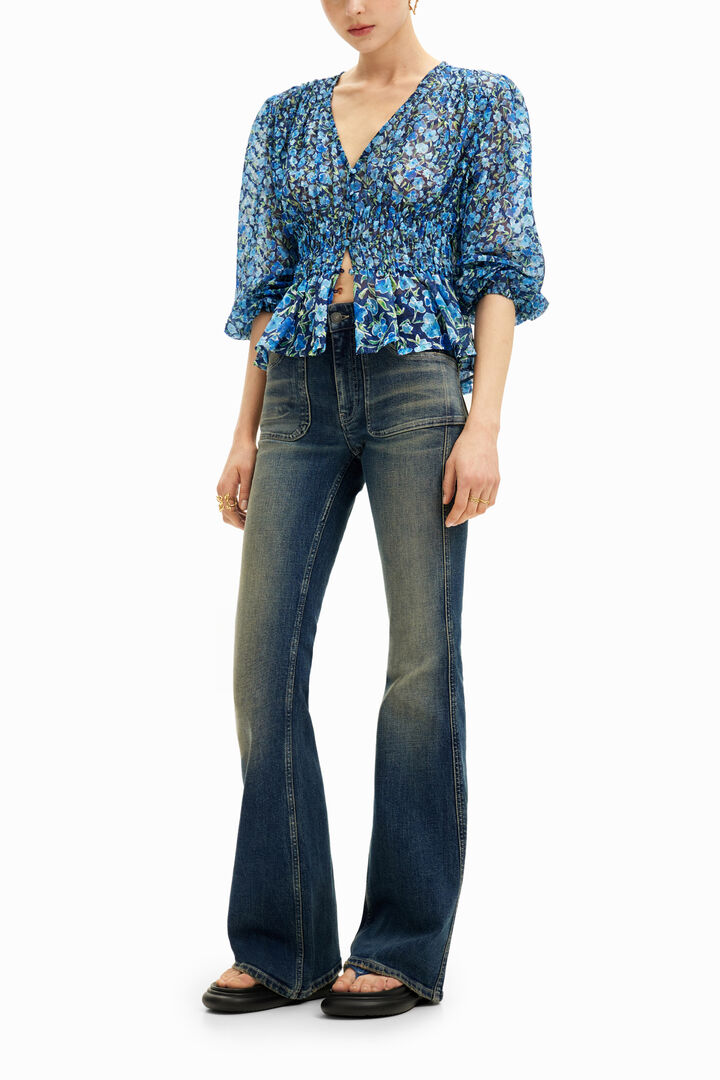 Floral plumetis blouse | Desigual