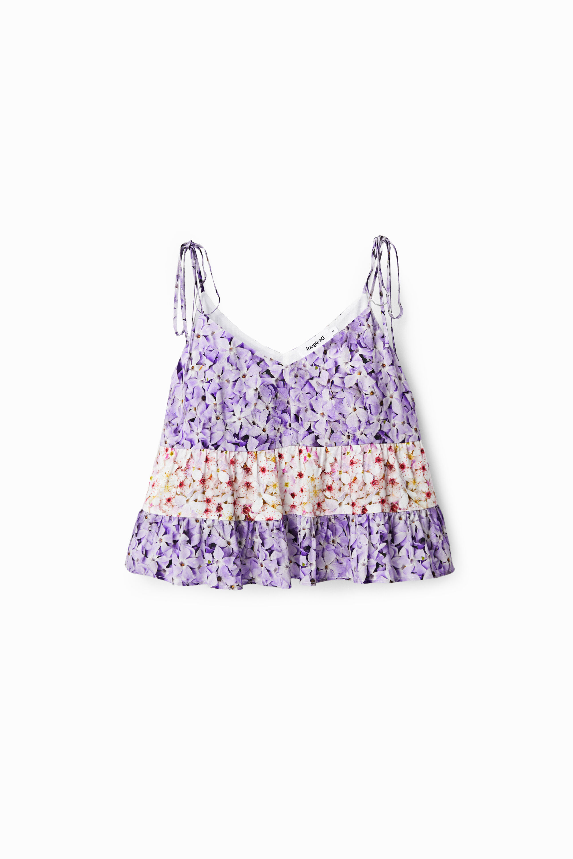 Desigual Singlet met bloemen - RED