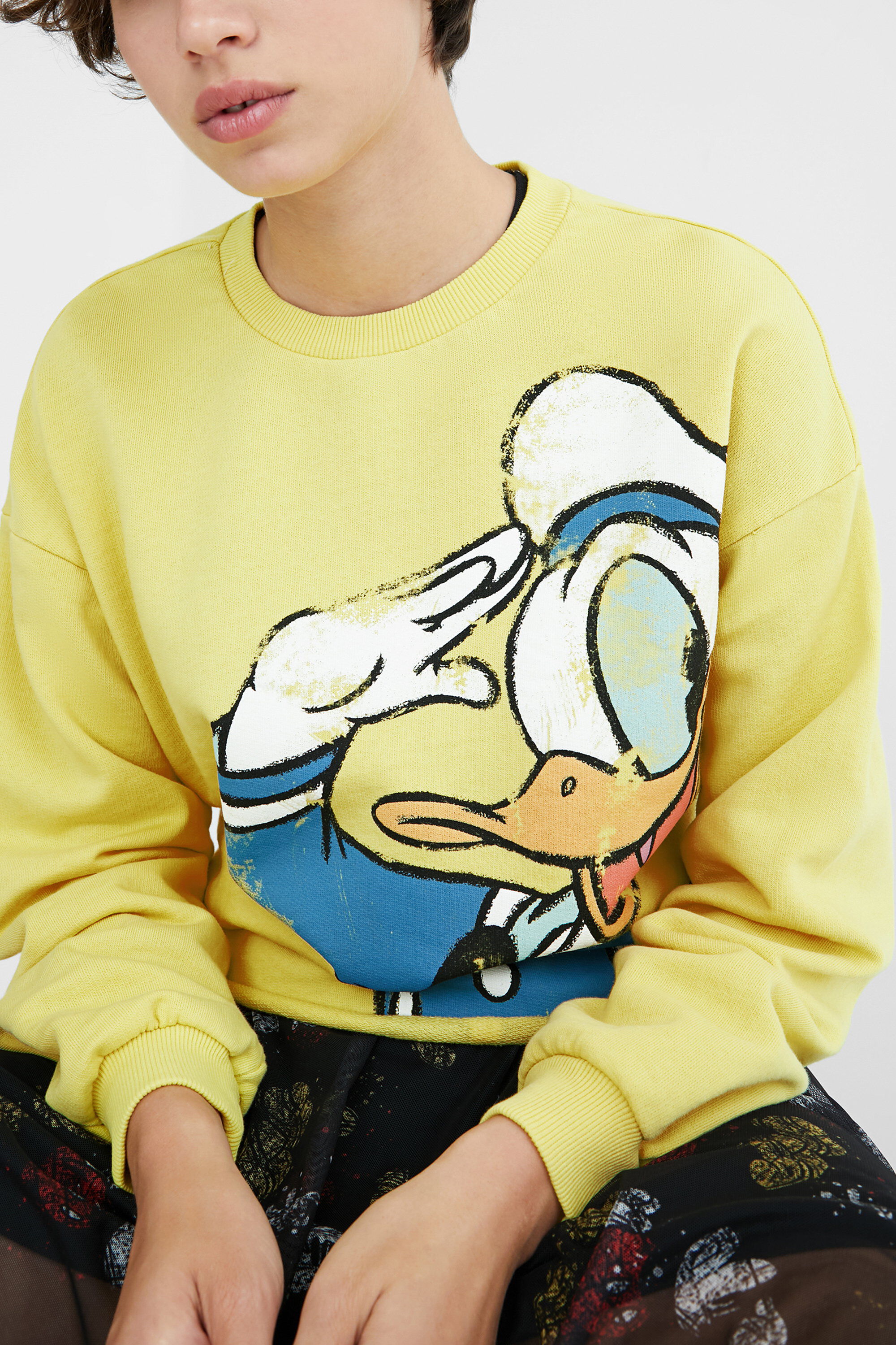 Zara donald top duck sweatshirt