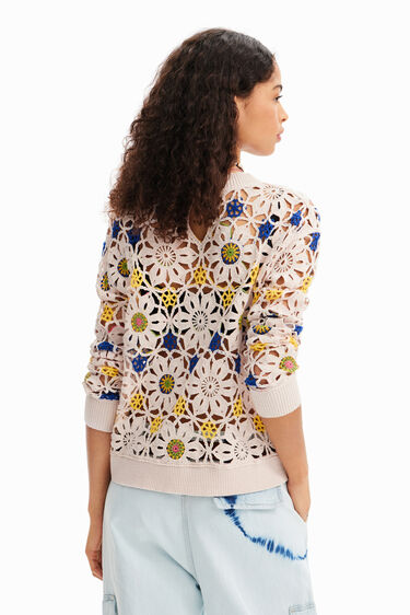Jersei ganxet flors | Desigual