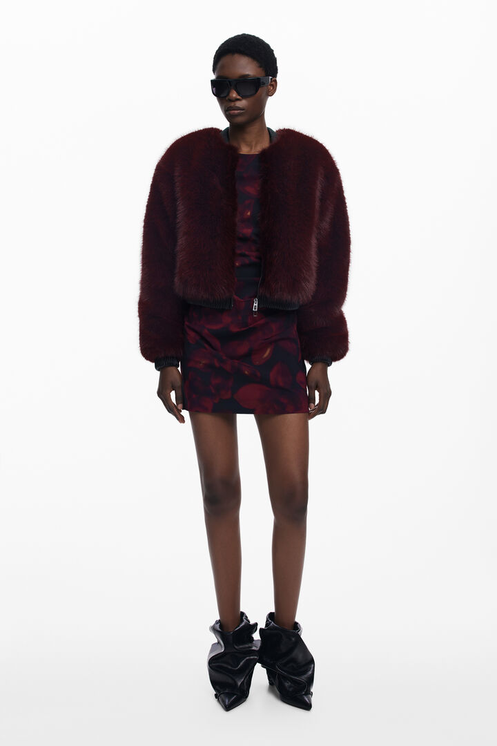 Chaqueta pelo frambuesa | Desigual