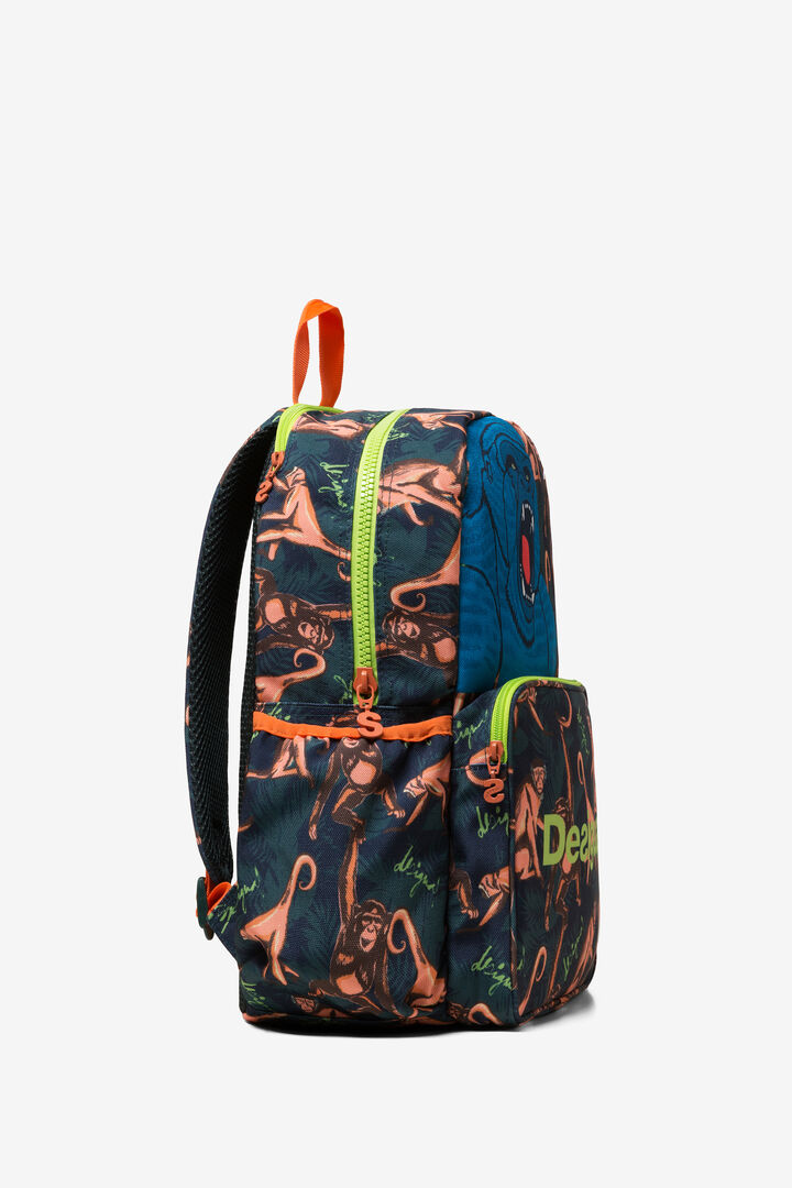 All-over Monkey Print Backpack Snorkel | Desigual