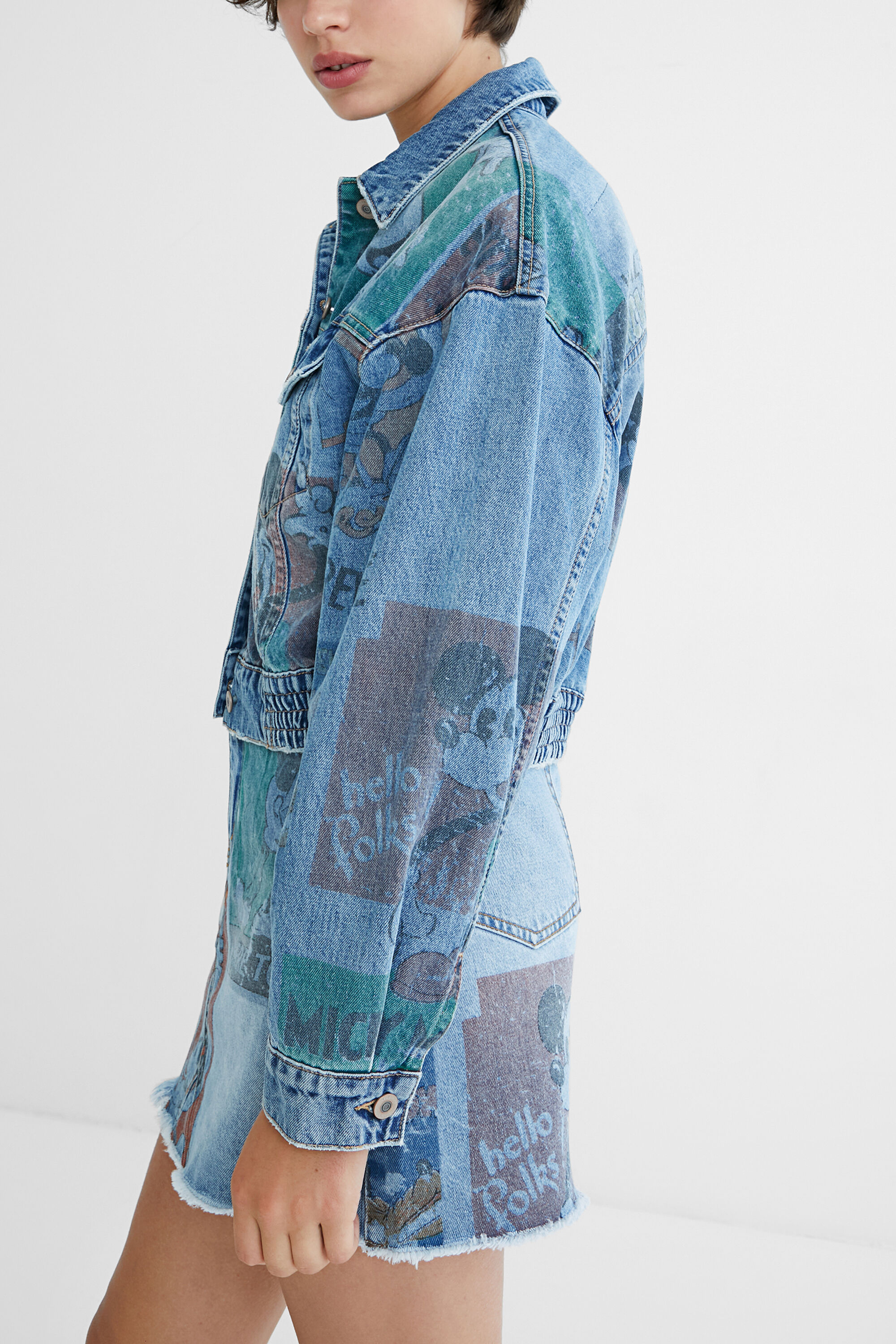 sequin denim jacket topshop