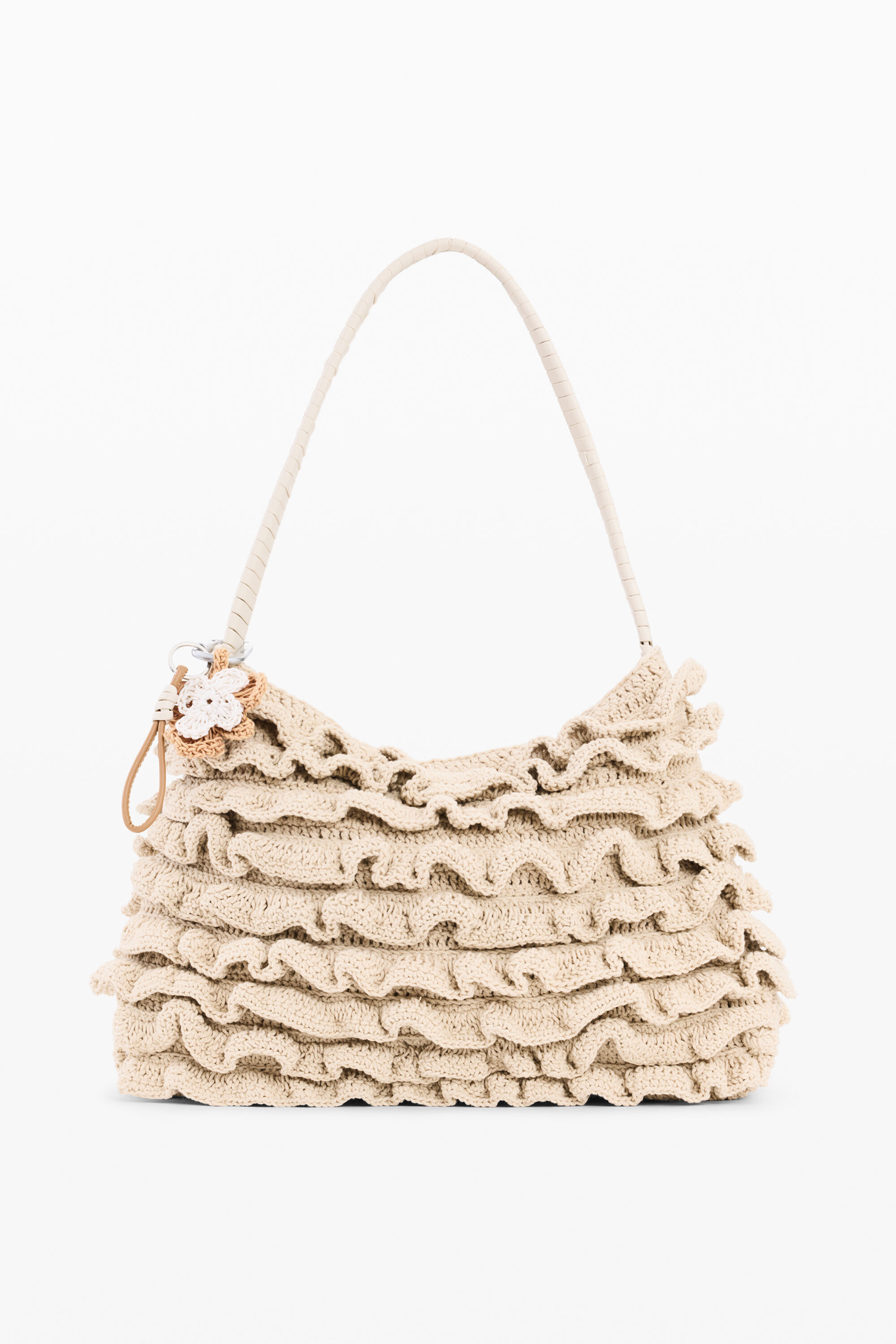 Large crochet flower bag