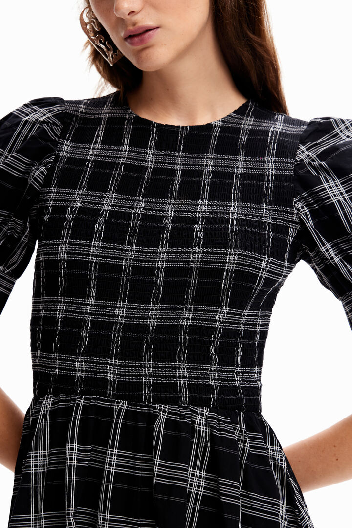 Abito midi quadri | Desigual