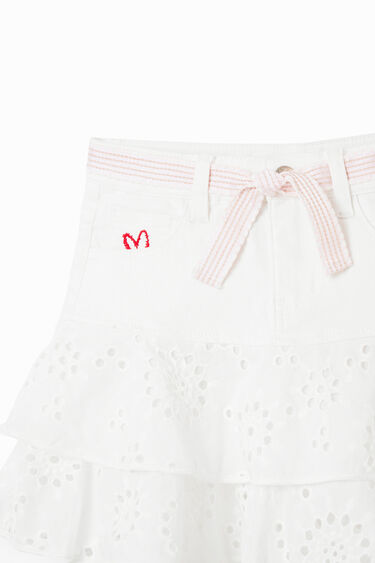 Svájci hímzés mini skirt | Desigual