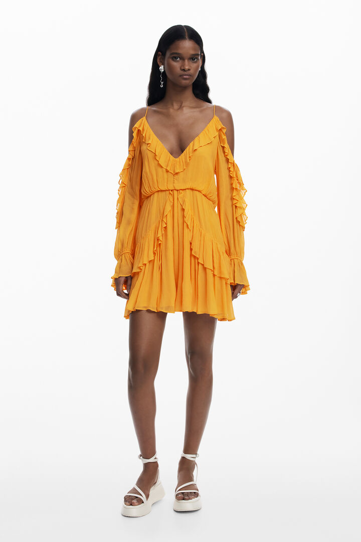 Ruffled mini dress | Desigual