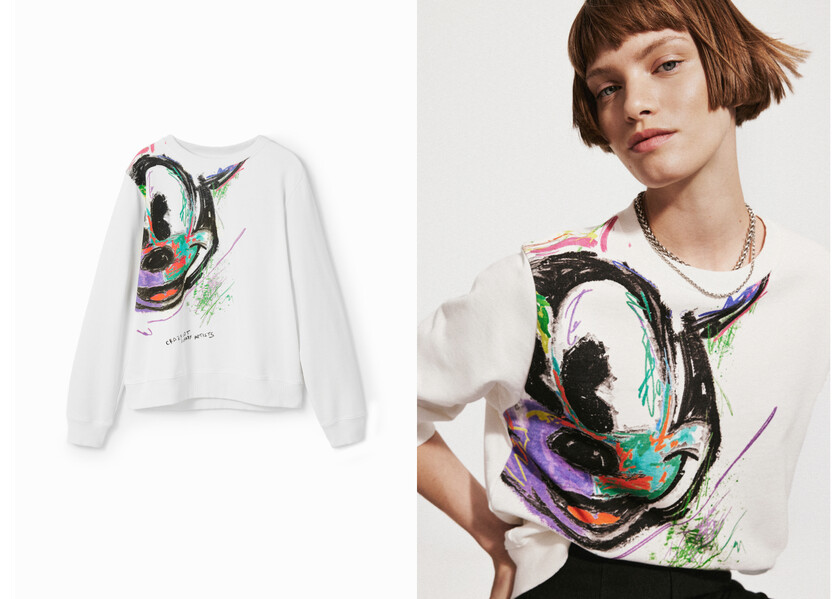 Arty Mickey Mouse sweatshirt