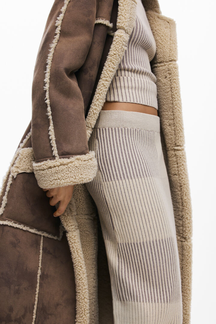 Faux leather coat | Desigual