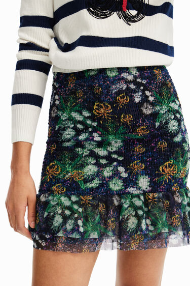 Minifaldilla slim flors | Desigual