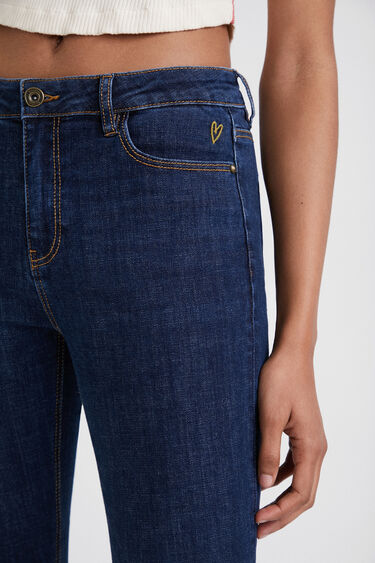 Skinny jeans hlače do gležnjev | Desigual