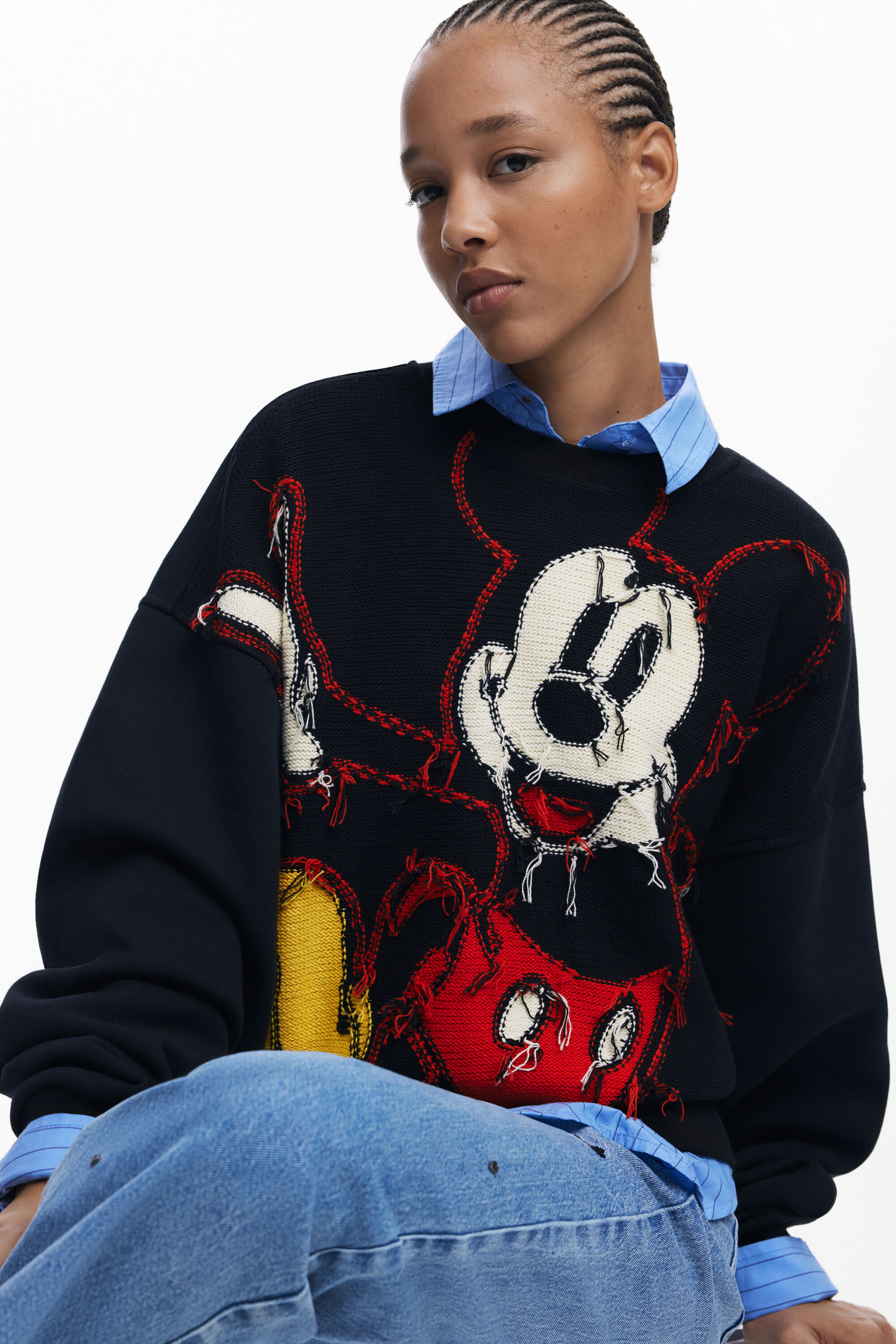 トップス Desigual Sweat-Shirt MickeyMouse 2023AW Mickey™ thread sweatshirt Women's I Desigual.com